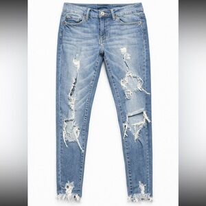 KanCan Light Blue Distressed Skinny Jeans